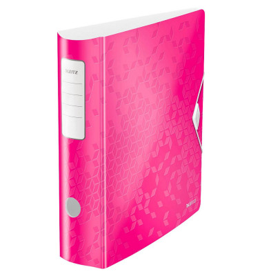Ordner Active WOW 1106-00-23, A4 82mm breit Kunststoff vollfarbig, glänzend, gemustert pink metallic