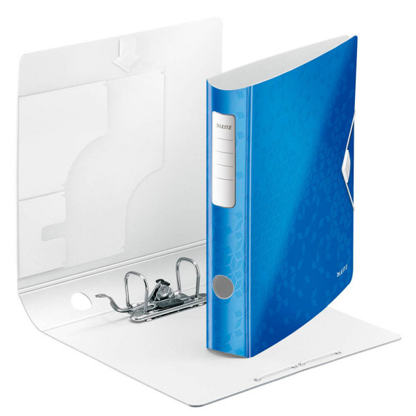 4002432105335 - Ordner Active WOW 1107-00-36 A4 65mm schmal Kunststoff vollfarbig glänzend gemustert blau metallic 4002432105335 Leitz