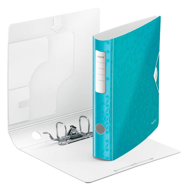 4002432105359 - Ordner Active WOW 1107-00-51 A4 65mm schmal Kunststoff vollfarbig glänzend gemustert eisblau metallic 4002432105359 Leitz
