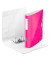 Ordner Active WOW 1107-00-23, A4 65mm schmal Kunststoff vollfarbig, gl&auml;nzend, gemustert pink metallic