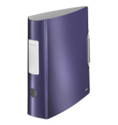 Ordner Active Style 1108-00-69, A4 82mm breit Kunststoff vollfarbig, Alu-Optik titanblau