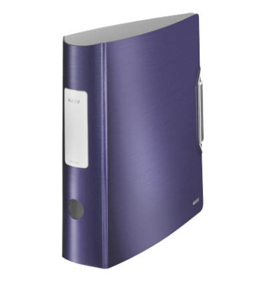 Ordner Active Style 1108-00-69, A4 82mm breit Kunststoff vollfarbig, Alu-Optik titanblau