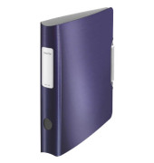 Ordner Active Style 1109-00-69, A4 65mm schmal Kunststoff vollfarbig, Alu-Optik titanblau