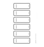 R&uuml;ckenschilder 1693-00-85, wei&szlig;, schmal/kurz, 36x111mm, selbstklebend