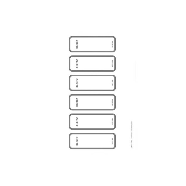 4002432102174 - Rückenschilder 1693-00-85 weiß schmal kurz 36x111mm selbstklebend 4002432102174 60 Stück