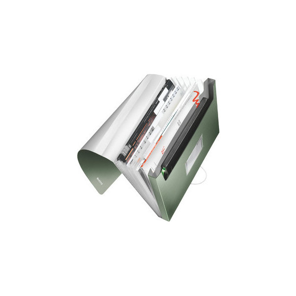 5 Stück Leitz Fächermappe Style 3957-00-53 A4 mit 6 Fächern 6-teilig blanko Kunststoff seladongrün 4002432108121 Leitz