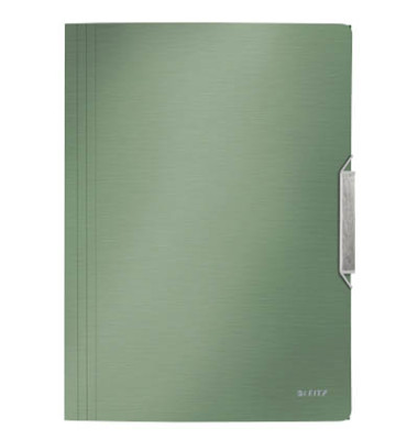 Eckspannmappe Style 3977 3977-00-53, A4 seladongr&uuml;n Polypropylen (PP) 80g, mit 3 Einschlagklappen