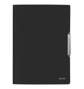 Eckspannmappe Style 3977 3977-00-94, A4 satinschwarz Polypropylen 80g, mit 3 Einschlagklappen