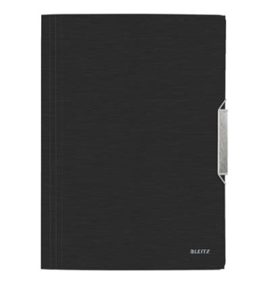 Eckspannmappe Style 3977 3977-00-94, A4 satinschwarz Polypropylen 80g, mit 3 Einschlagklappen