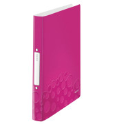 Ringbuch WOW WOW 4257-00-23, A4 2 Ringe 25mm Ring-Ø Kunststoff pink metallic