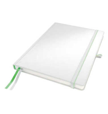 Notizbuch 4471-00-01, Complete, wei&szlig;, A4, kariert, 100g, 80 Blatt / 160 Seiten