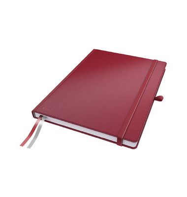 Notizbuch Complete 4472-00-25 rot A4 liniert 100g 80 Blatt 160 Seiten mit Gummiband