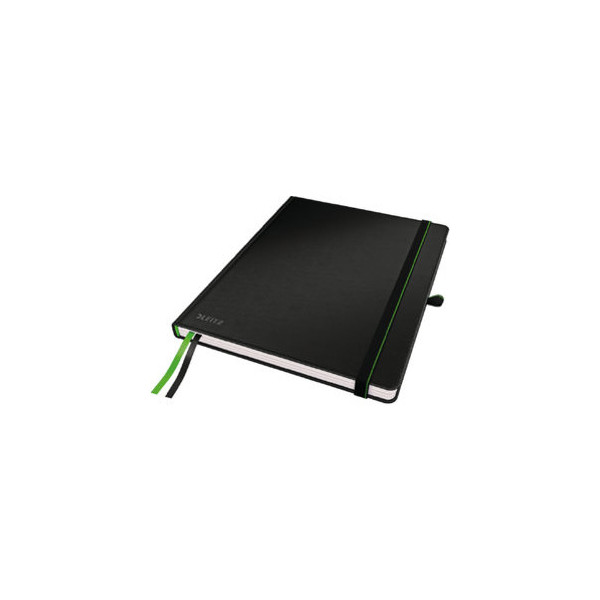 4002432101849 - Notizbuch Complete Tablet 4473-00-95 schwarz 185x24cm kariert 100g 80 Blatt 160 Seiten mit Gummiband 4002432101849 Leitz