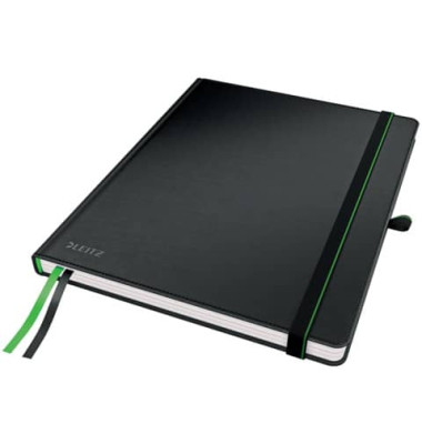 Notizbuch 4474-00-95, schwarz, 18,7x24,4cm, liniert, 100g, 80 Blatt / 160 Seiten