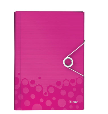 Fächermappe WOW 4589-00-23 A4 mit 6 Fächern 6-teilig blanko Kunststoff pink metallic