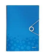 Fächermappe WOW 4589-00-36 A4 mit 6 Fächern 6-teilig blanko Kunststoff blau metallic