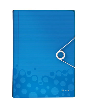 Fächermappe WOW 4589-00-36 A4 mit 6 Fächern 6-teilig blanko Kunststoff blau metallic