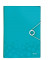 Fächermappe WOW 4589-00-51 A4 mit 6 Fächern 6-teilig blanko Kunststoff eisblau