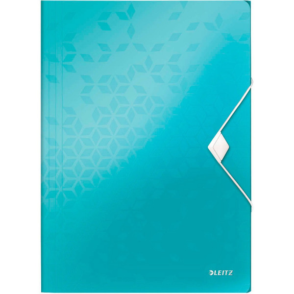 4002432105885 - Eckspannmappe WOW 45990051 A4 eisblau Polypropylen (PP) 250g mit 3 Einschlagklappen 4002432105885 Leitz