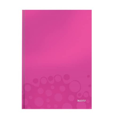 Notizbuch WOW 4625-10-23 pink metallic A4 liniert 90g 80 Blatt 160 Seiten