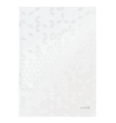 Notizbuch 4626-10-01, WOW, wei&szlig;, A4, kariert, 90g, 80 Blatt / 160 Seiten