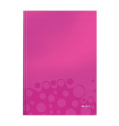 Notizbuch 4626-10-23, WOW, pink, A4, kariert, 90g, 80 Blatt / 160 Seiten