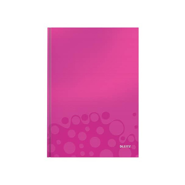 4002432399536 - Notizbuch WOW 4626-10-23 pink metallic A4 kariert 90g 80 Blatt 160 Seiten 4002432399536 Leitz