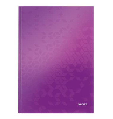 Notizbuch 4626-10-62, WOW, violett, A4, kariert, 90g, 80 Blatt / 160 Seiten