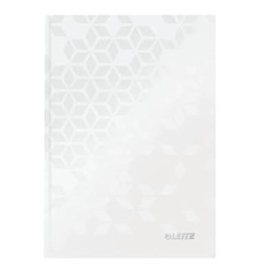Notizbuch WOW 4627-10-01 perlweiß A5 liniert 90g 80 Blatt 160 Seiten