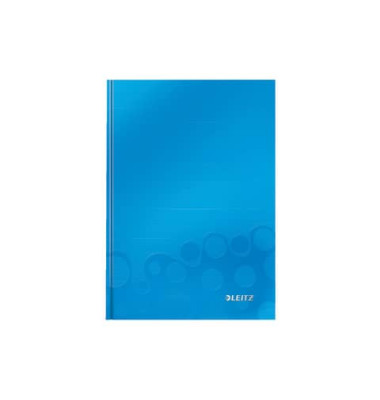 Notizbuch WOW 4628-10-36 blau metallic A5 kariert 90g 80 Blatt 160 Seiten