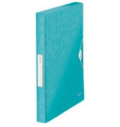 Heftbox WOW 46290051, A4 eisblau, 3cm F&uuml;llh&ouml;he, Polypropylen (PP) 800g