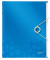 Ordnungsmappe WOW 4633-00-36, 6-teilig blanko, blau metallic, A4, 6 F&auml;cher
