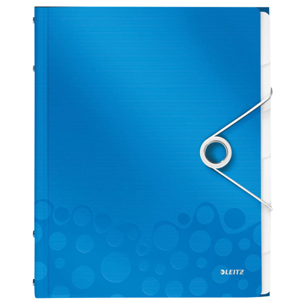 4002432106219 - Ordnungsmappe WOW 4633-00-36 6-teilig blanko blau metallic A4 6 Fächer 4002432106219 Leitz