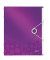 Ordnungsmappe WOW A4 PP 6Fä violett 260x320x17mm