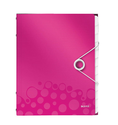 Ordnungsmappe WOW A4 PP 12Fä pink-met 265x320x17mm