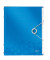 Ordnungsmappe WOW A4 PP 12Fä blau-met 265x320x17mm