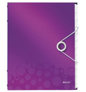 Ordnungsmappe WOW 4634-00-62, 12-teilig blanko, violett, Din A4, 12 F&auml;cher