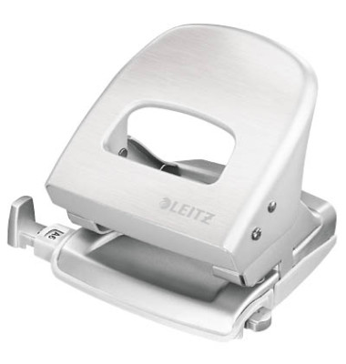 Locher New NeXXt Style 5006-00-04 arktikweiß bis 3mm 30 Blatt mit Anschlagschiene