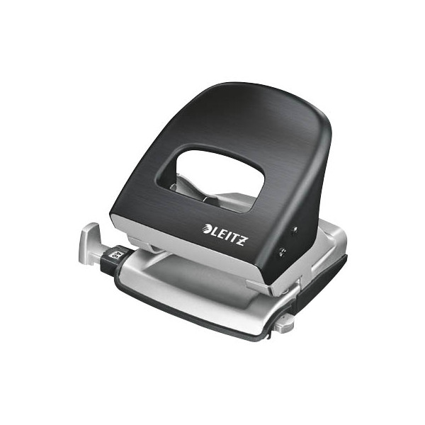 4002432107377 - Bürolocher New NeXXT Style 5006-00-94 satinschwarz bis 3mm 30 Blatt mit Anschlagschiene 4002432107377 Leitz