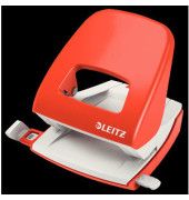 B&uuml;rolocher New NeXXT WOW 50080020, hellrot, bis 3mm 30 Blatt, mit Anschlagschiene