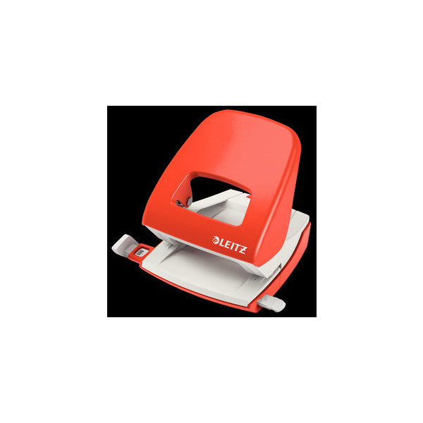 4002432101146 - Bürolocher New NeXXT WOW 5008-00-20 hellrot bis 3mm 30 Blatt mit Anschlagschiene 4002432101146 Leitz