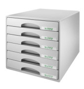 Schubladenbox Plus 5212-00-85 grau/grau 6 Schubladen geschlossen