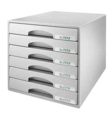 Schubladenbox Plus 5212-00-85 grau/grau 6 Schubladen geschlossen