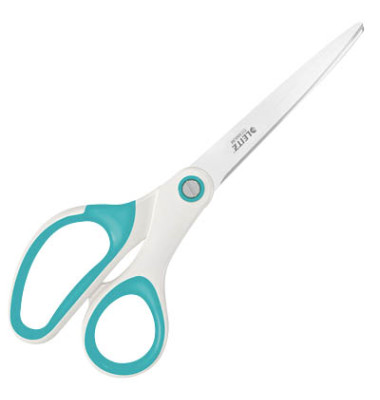 Büroschere WOW Titan, Edelstahl, rostfrei, titanbeschichtet, 20,5cm, eisblau