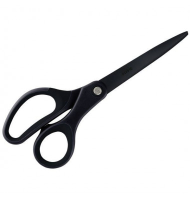 Büroschere Titan Anti-Haft, Edelstahl, rostfrei, titanbeschichtet, 20,5cm, schwarz