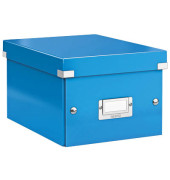 Aufbewahrungsbox Click & Store WOW 6043-00-36, 7,4 Liter mit Deckel, für A5, außen 282x216x160mm, Karton blau