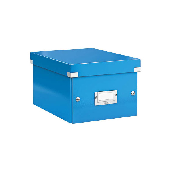 4002432398072 - Aufbewahrungsbox Click & Store WOW 6043-00-36 74 Liter mit Deckel für A5 außen 282x216x160mm Karton blau 4002432398072 Leit