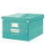Aufbewahrungsbox Click & Store WOW 6044-00-51, 16,7 Liter mit Deckel, für A4, außen 369x281x200mm, Karton türkis