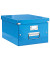 Aufbewahrungsbox Click & Store WOW 6044-00-36, 36 Liter / 16,7 Liter, mit Deckel, au&szlig;en 369x281x200mm, Karton blau
