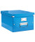 Aufbewahrungsbox Click & Store WOW 6044-00-36, 36 Liter mit Deckel, für A4, außen 369x281x200mm, Karton blau